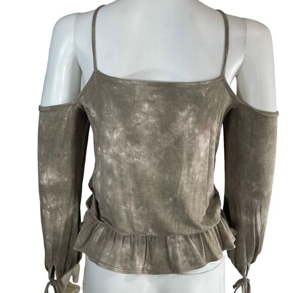 American Eagle Women's Soft & Sexy Plush Cold Shoulder Long Sleeve Shirt Size M - Picture 3 of 5